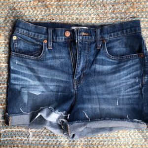 Madewell High-Rise Denim shorts